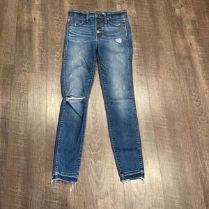 Madewell 10” High rise skinny jeans